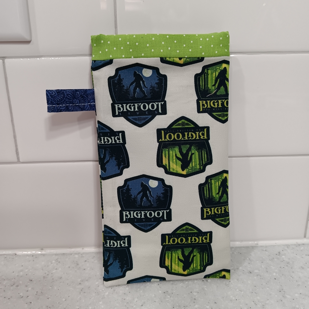 Bigfoot Themed Fabric Eyeglass Case